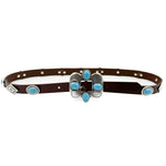 Tara Belt - Brown Leather Western Style Belt - Streets Ahead