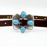 Tara Belt - Brown Leather Western Style Belt - Streets Ahead