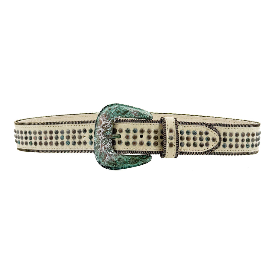 Flynn Belt - Western Studded Italian Leather Belt - Streets Ahead