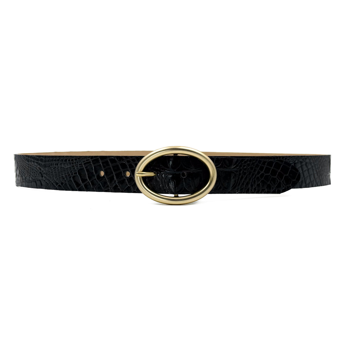 Streets Ahead Black Leather Belt with Ibel Italy Hook Belt Buckle, Adjustable Soren Belt - Modern Western Black Italian Leather Belt  main image 4
