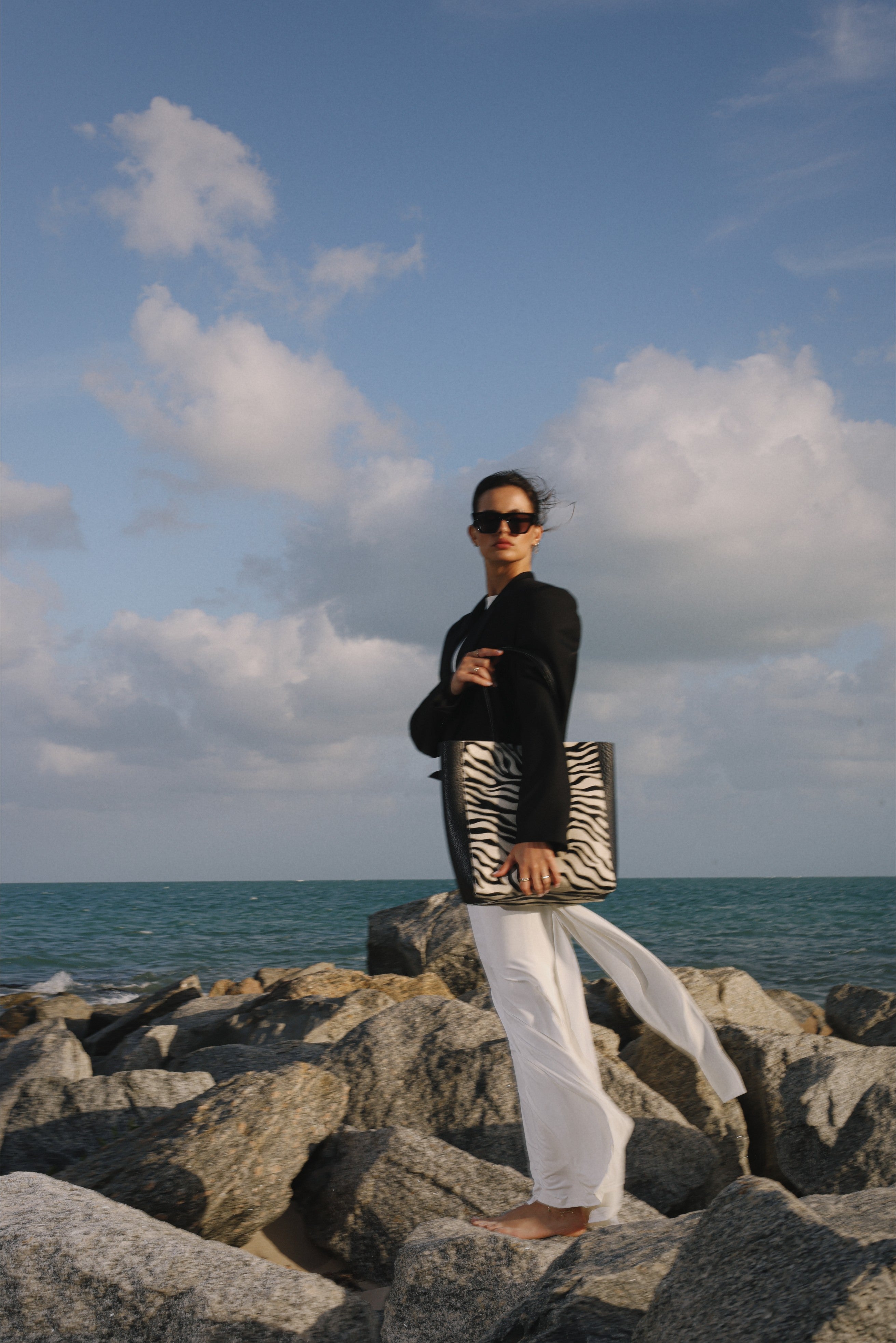 Mara Shopper - Zebra Calf Hair - [description] - StreetsAheadInc