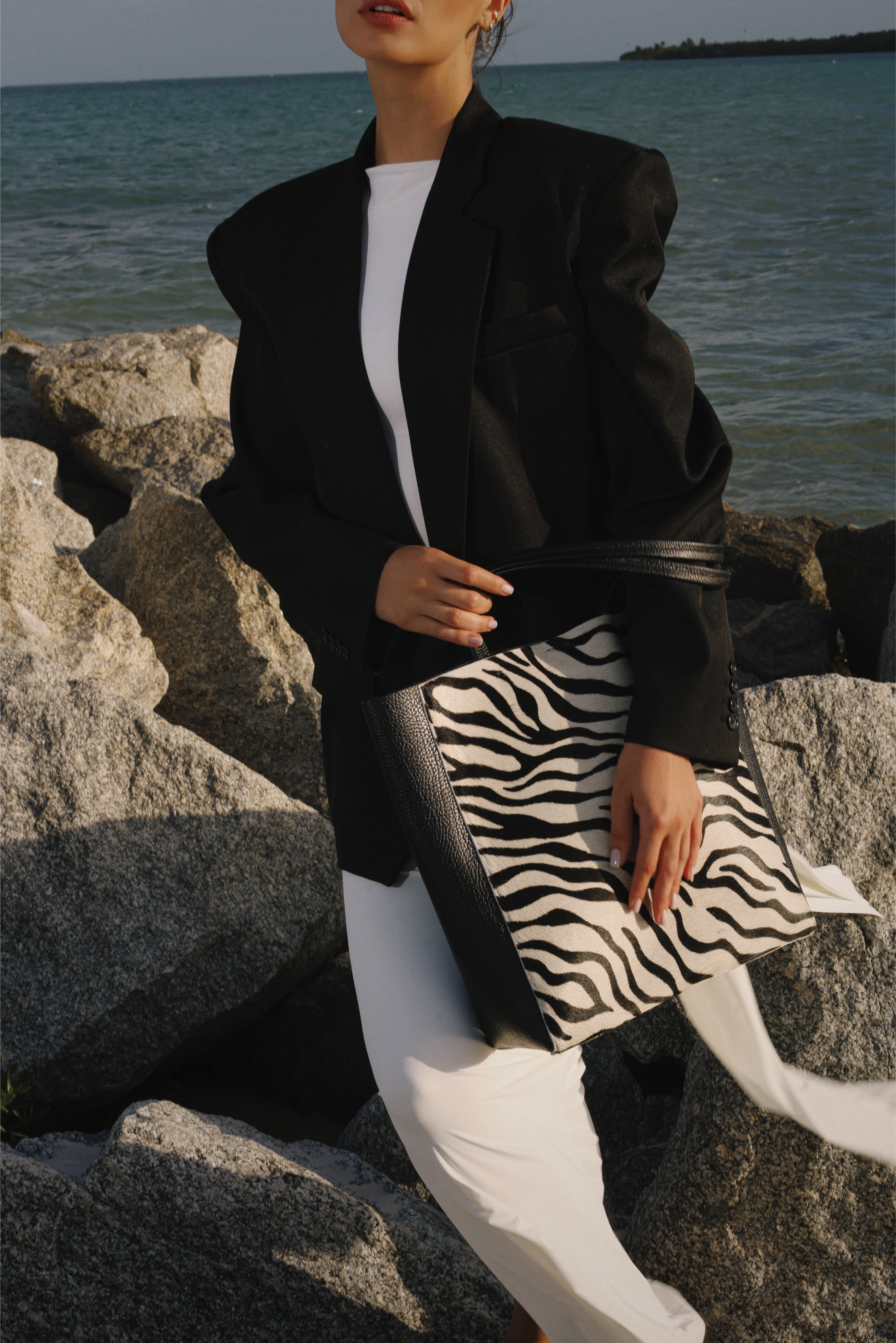 Mara Shopper - Zebra Calf Hair - [description] - StreetsAheadInc