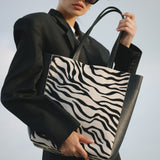 Mara Shopper - Zebra Calf Hair - [description] - StreetsAheadInc