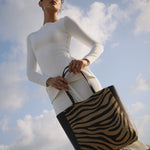 Mara Shopper - Brown Zebra Calf Hair - [description] - StreetsAheadInc