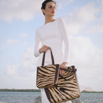 Mini Mara Shopper - Brown Zebra Calf Hair - [description] - StreetsAheadInc
