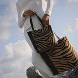 Mini Mara Shopper - Brown Zebra Calf Hair - [description] - StreetsAheadInc