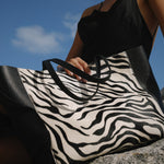 Savanna Tote - Zebra Calf Hair - [description] - StreetsAheadInc