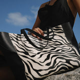 Savanna Tote - Zebra Calf Hair - [description] - StreetsAheadInc