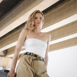 Kaida Snake Belt - Silver Hardware