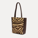 Mini Mara Shopper - Brown Zebra Calf Hair - [description] - StreetsAheadInc