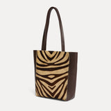 Mini Mara Shopper - Brown Zebra Calf Hair - [description] - StreetsAheadInc