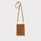 Romy Phone Crossbody Tan Suede