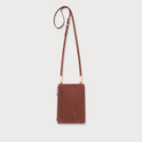 Romy Phone Crossbody Rosewood Suede