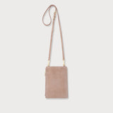 Romy Phone Crossbody Blush Suede