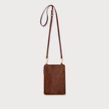 Romy Phone Crossbody Cognac Calf Hair