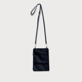 Romy Phone Crossbody Black Calf Hair