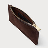 Margot Card Case Chocolate Suede