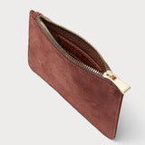 Margot Card Case Rosewood Suede