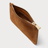 Margot Card Case Tan Suede