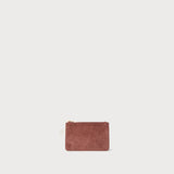 Margot Card Case Rosewood Suede