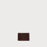 Margot Card Case Chocolate Suede