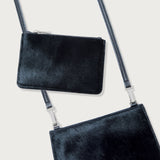 Margot Card Case Black Calf Hair