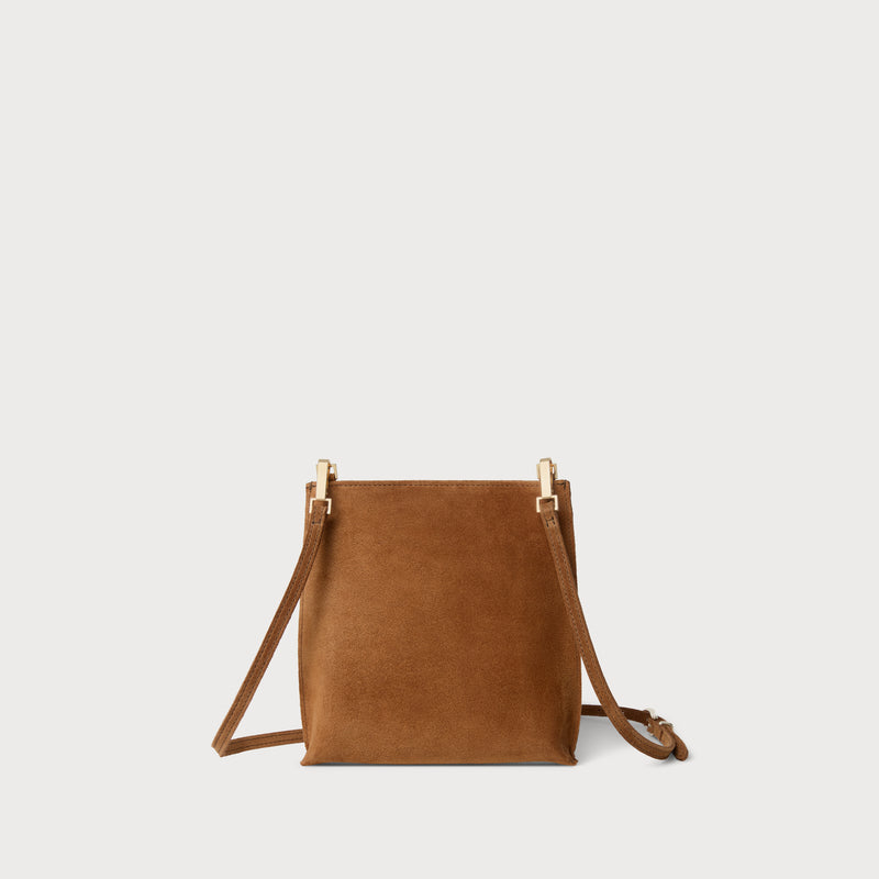 Colette Crossbody Tan Suede