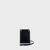 Romy Phone Crossbody Black Calf Hair