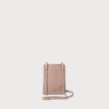 Romy Phone Crossbody Blush Suede