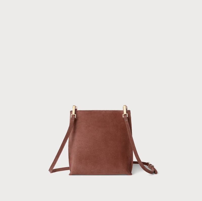 Colette Crossbody Rosewood Suede