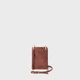 Romy Phone Crossbody Rosewood Suede