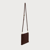 Colette Crossbody Chocolate Suede