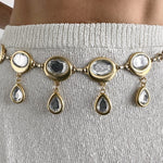 Lennon - Gold Crystal Italian Chain Belt - Streets Ahead