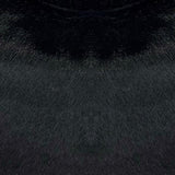 black calf hair leather swatch 