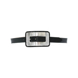 Ingrid Belt in black leather, front