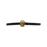 Juliet Belt in black leather, angle