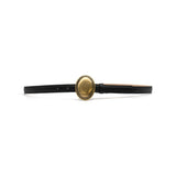 Juliet Belt in black leather, front