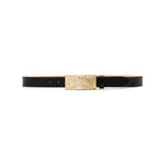 Josephine Belt in black leather, front