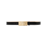 Josephine Belt in black leather, front