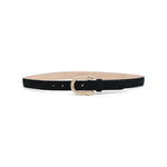 Petra Belt in black suede, angle