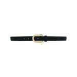 Petra Belt in black suede, front