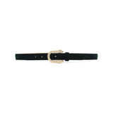 Petra Belt in black suede, front