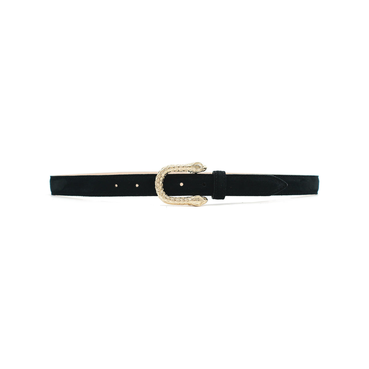 Petra Belt - Black Suede