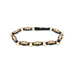 Mathilde Belt in coffee suede, angle