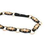 Mathilde Belt in coffee suede, concho detail