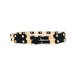 Constance Belt in black suede, back