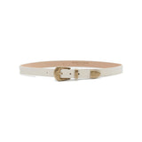 Leonie Belt in cream leather, angle