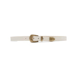 Leonie Belt in cream leather, front