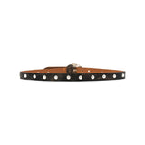 Georgia Belt in black crackle leather, back