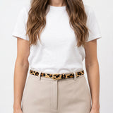 Sera Belt - Leopard Calf Hair